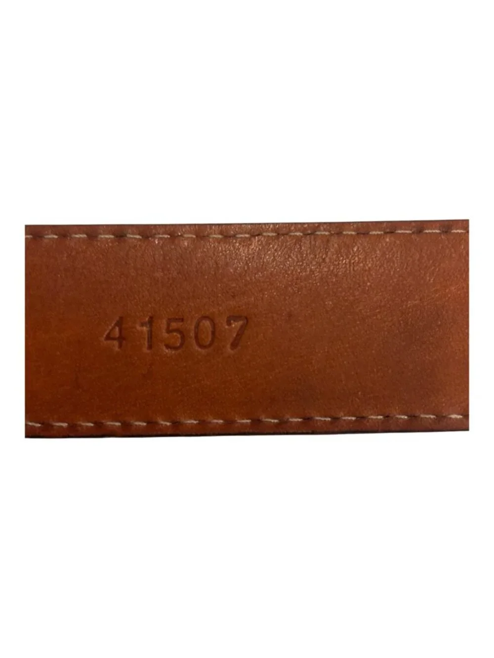 Martin Dingman Crocodile Grain Italian Calfskin Leather Belt Brown Size 36 USA